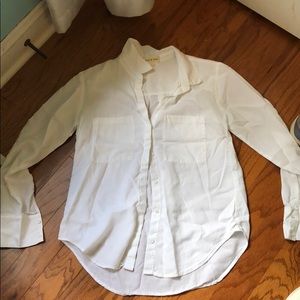Cloth and Stone White Button up Blouse Shirt